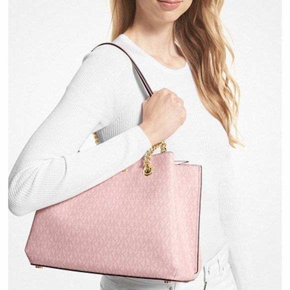 🌸🎀NeW! Michael Kors Pink Tote Set - Picture 12 of 12